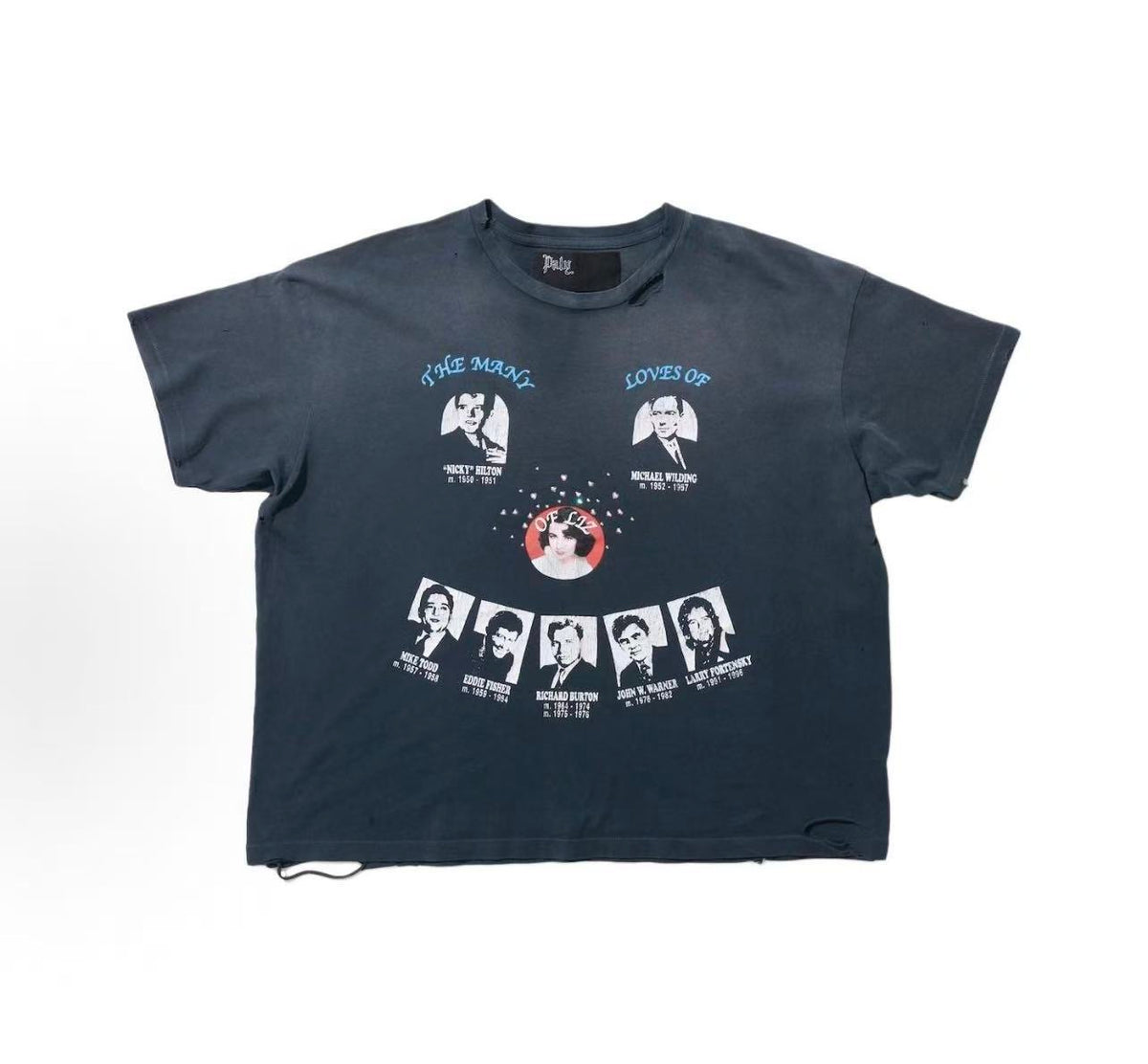 Paly Hollywood Graphic Print Washed T-Shirt