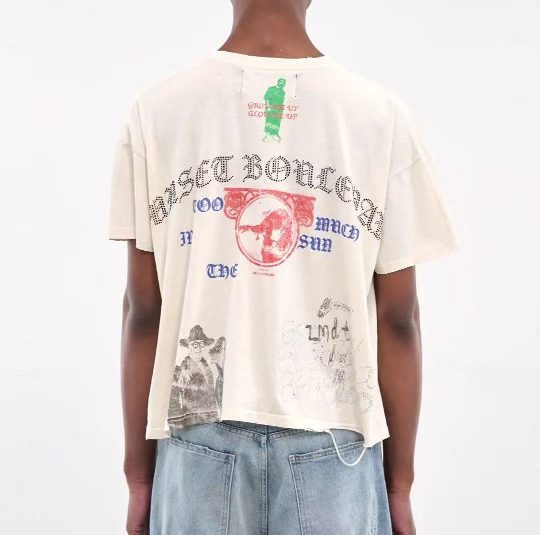 Paly Hollywood Artistic Line Graphic T-Shirt