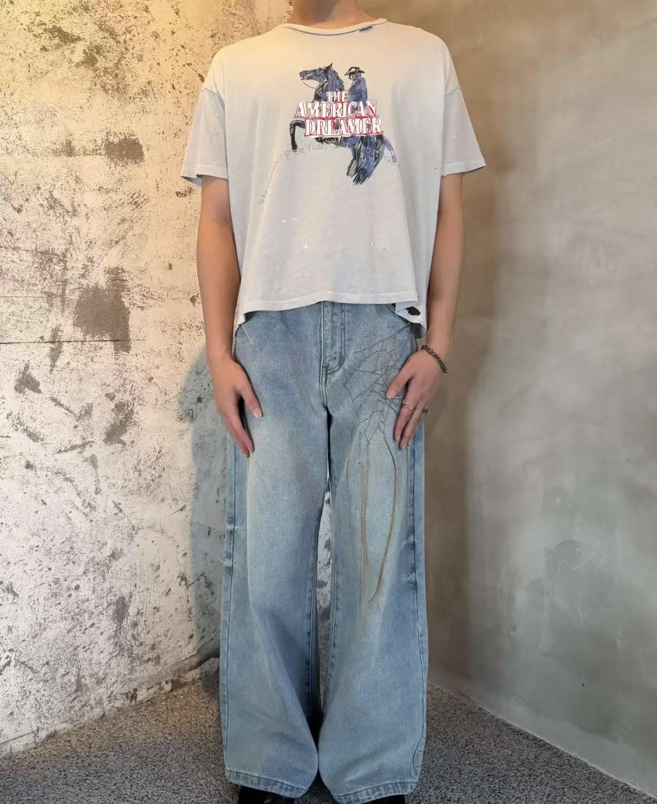 Paly Hollywood Vintage Washed Graphic T-Shirt