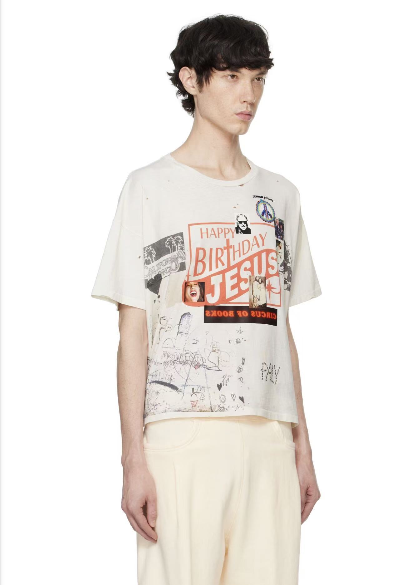 Paly Hollywood Handwritten Graphic Print T-Shirt