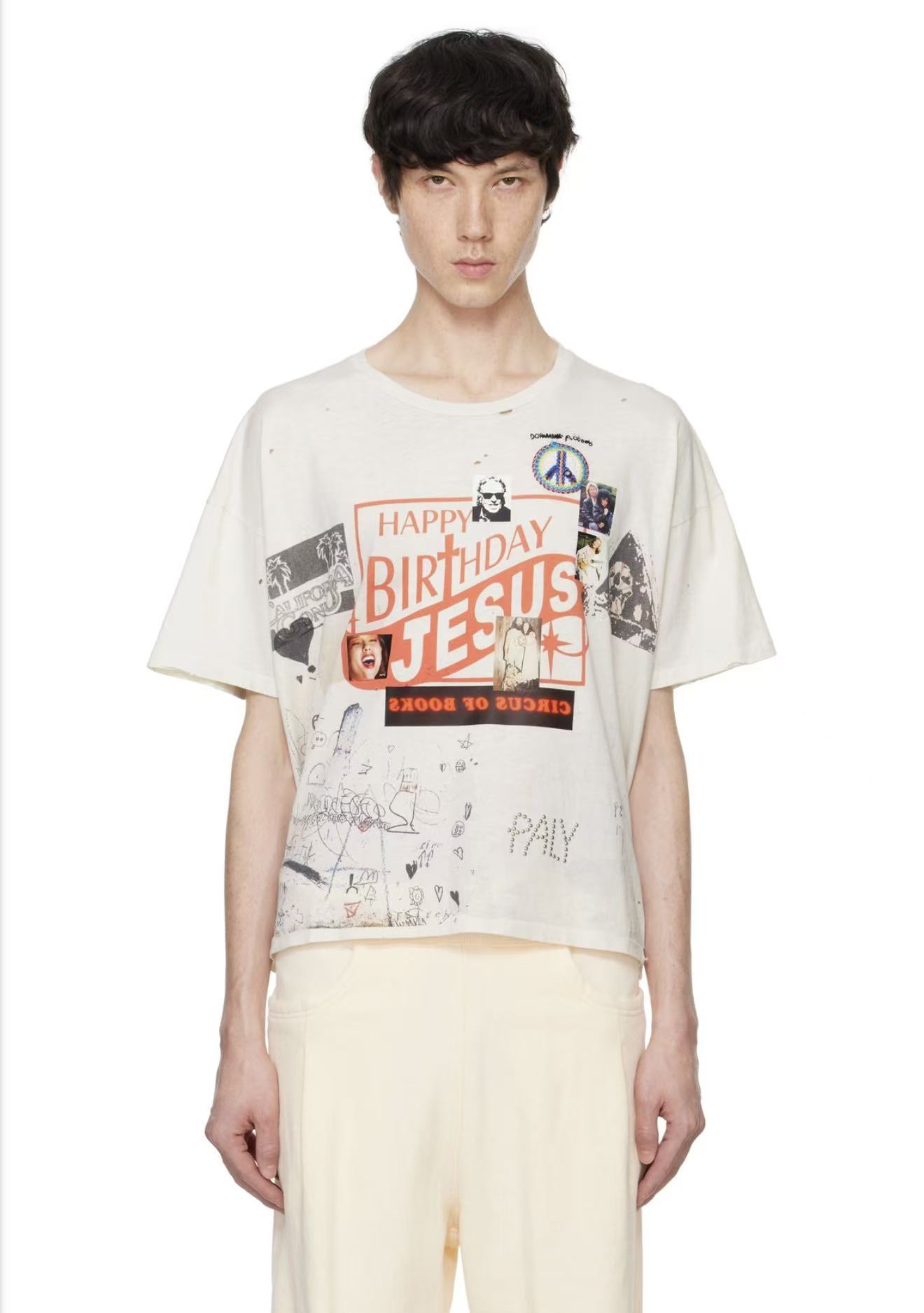 Paly Hollywood Handwritten Graphic Print T-Shirt