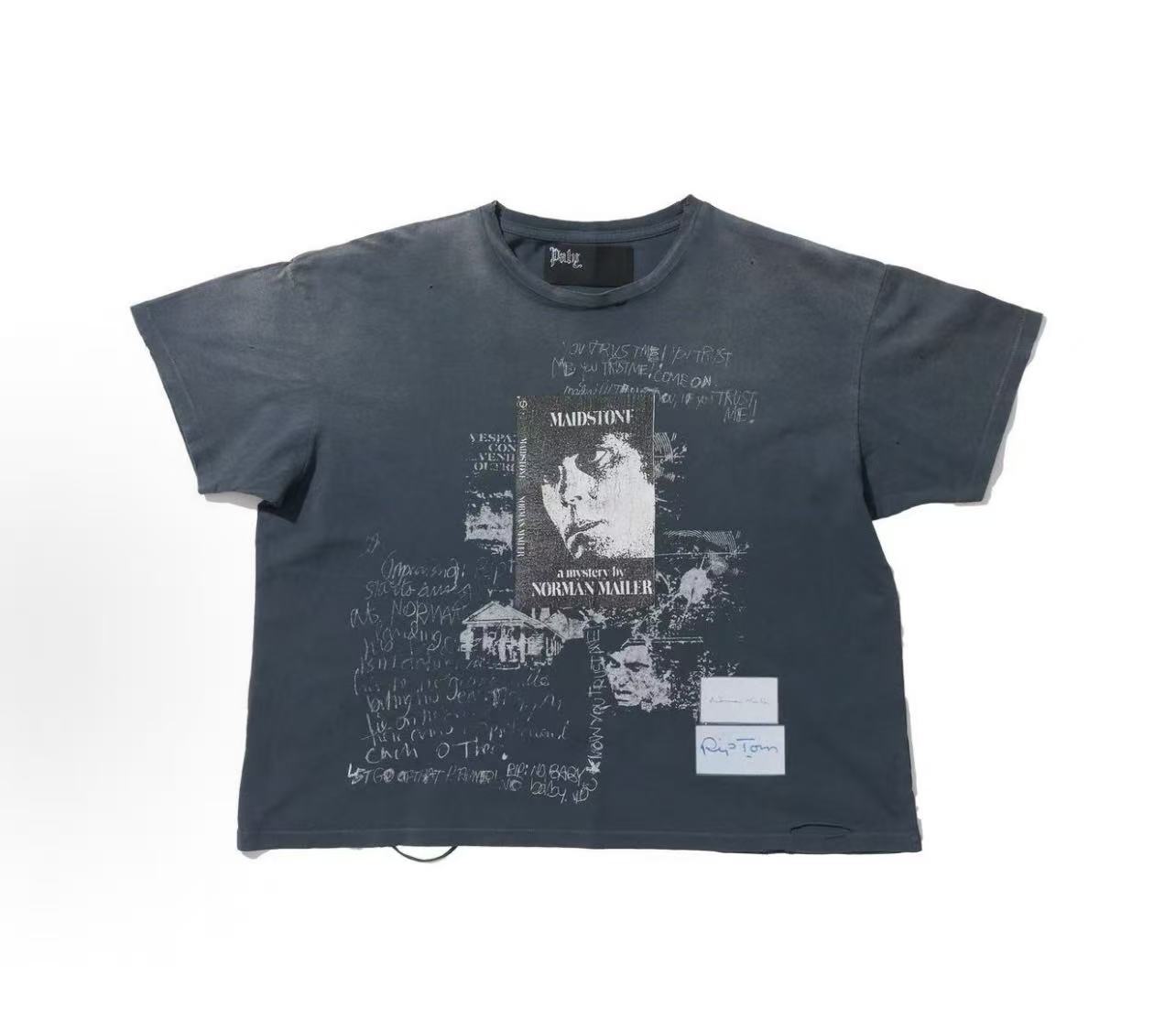 Paly Hollywood Distressed Washed Graphic T-Shirt