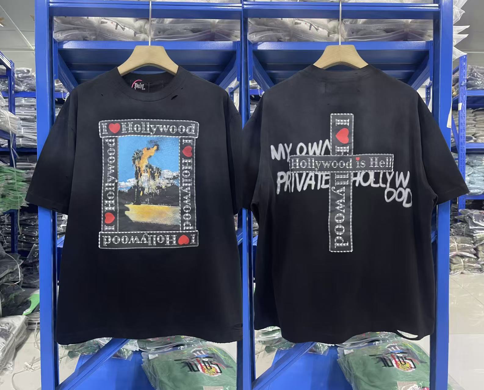 Paly Hollywood Framed Graphic Washed T-Shirt