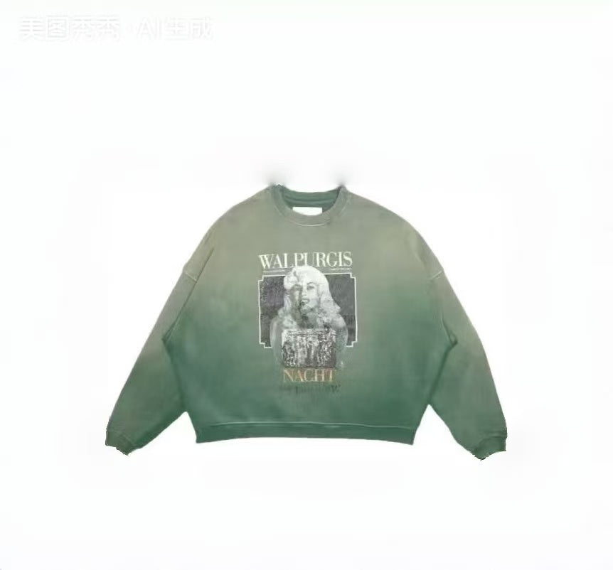 Paly Hollywood Minimal Logo Graphic Crewneck Sweatshirt