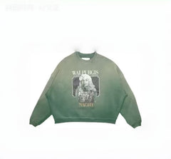Paly Hollywood Minimal Logo Graphic Crewneck Sweatshirt