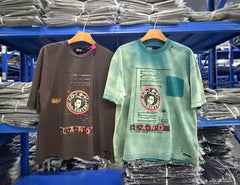 Paly Hollywood Distressed Washed Graphic T-Shirt