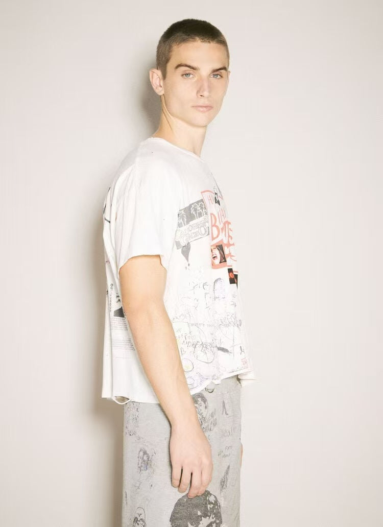 Paly Hollywood Handwritten Graphic Print T-Shirt