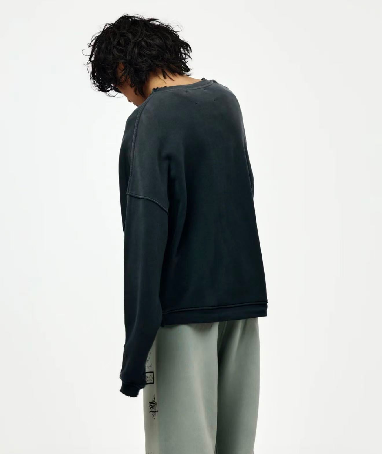Paly Hollywood Contrast Graphic Fleece Pullover Hoodie