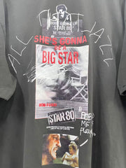 Paly Hollywood Distressed Photo Graphic Washed T-Shirt