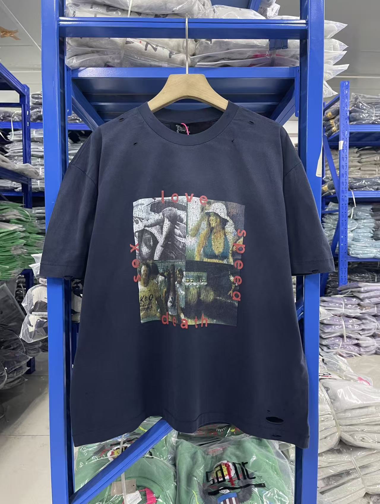 Paly Hollywood Washed Graphic Print T-Shirt
