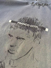 Paly Hollywood Distressed Vintage Washed T-Shirt---Washing Blue