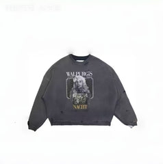 Paly Hollywood Minimal Logo Graphic Crewneck Sweatshirt