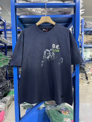 Paly Hollywood Distressed Washed Graphic T-Shirt