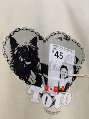 Paly Hollywood Vintage Graphic Washed T-Shirt---Apricot