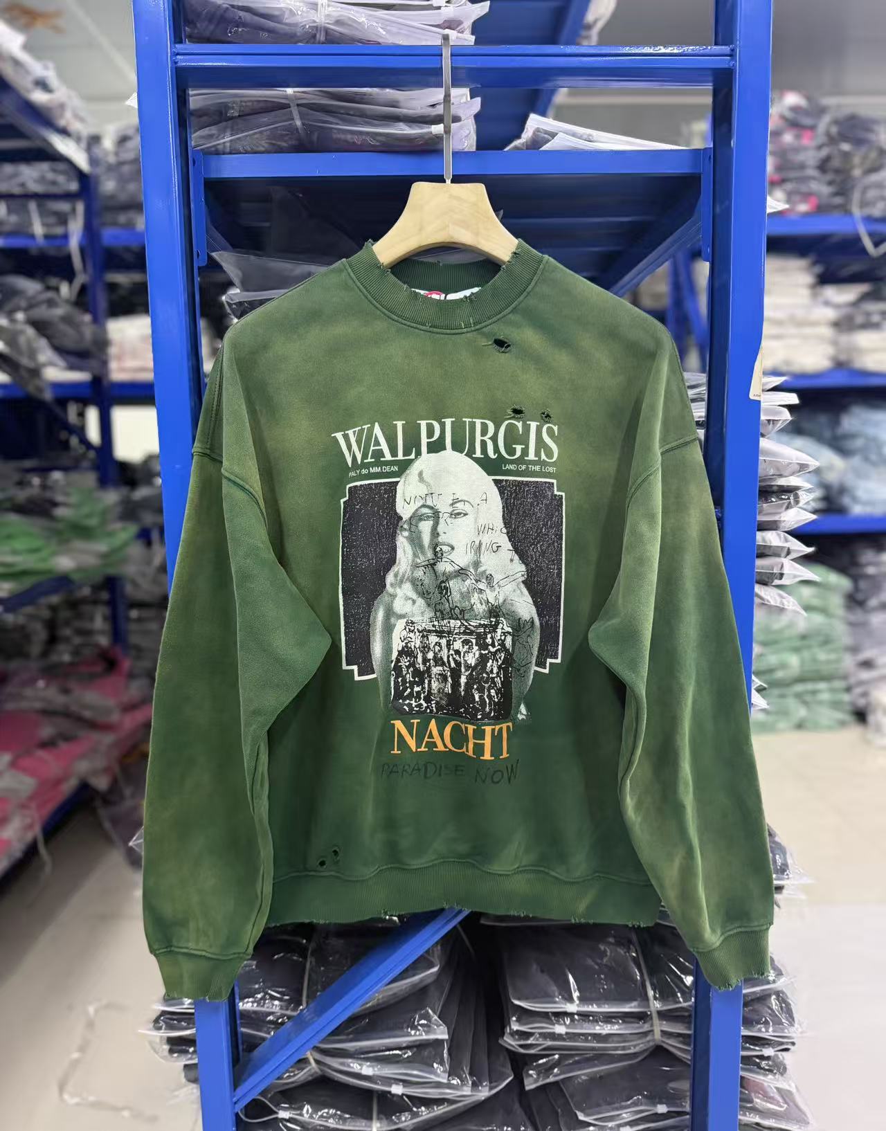 Paly Hollywood Minimal Logo Graphic Crewneck Sweatshirt