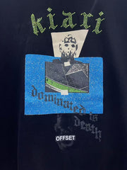 Paly Hollywood Gothic Graphic Print Washed T-Shirt