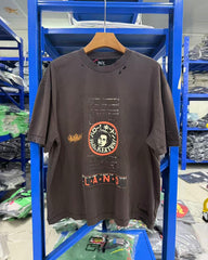 Paly Hollywood Distressed Washed Graphic T-Shirt