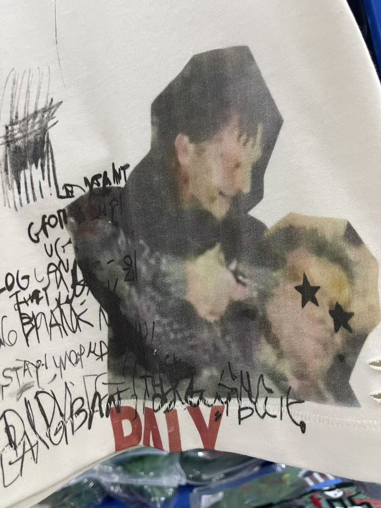 Paly Hollywood Doodle Collage Graphic T-Shirt