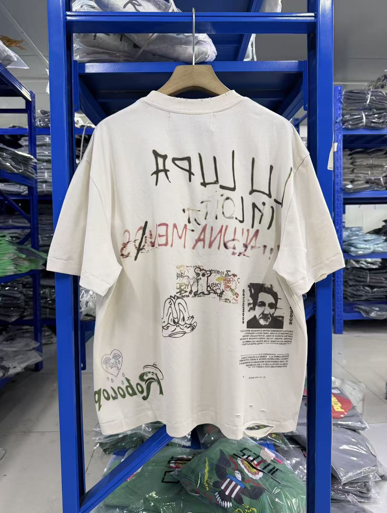 Paly Hollywood Handwritten Graphic Print T-Shirt