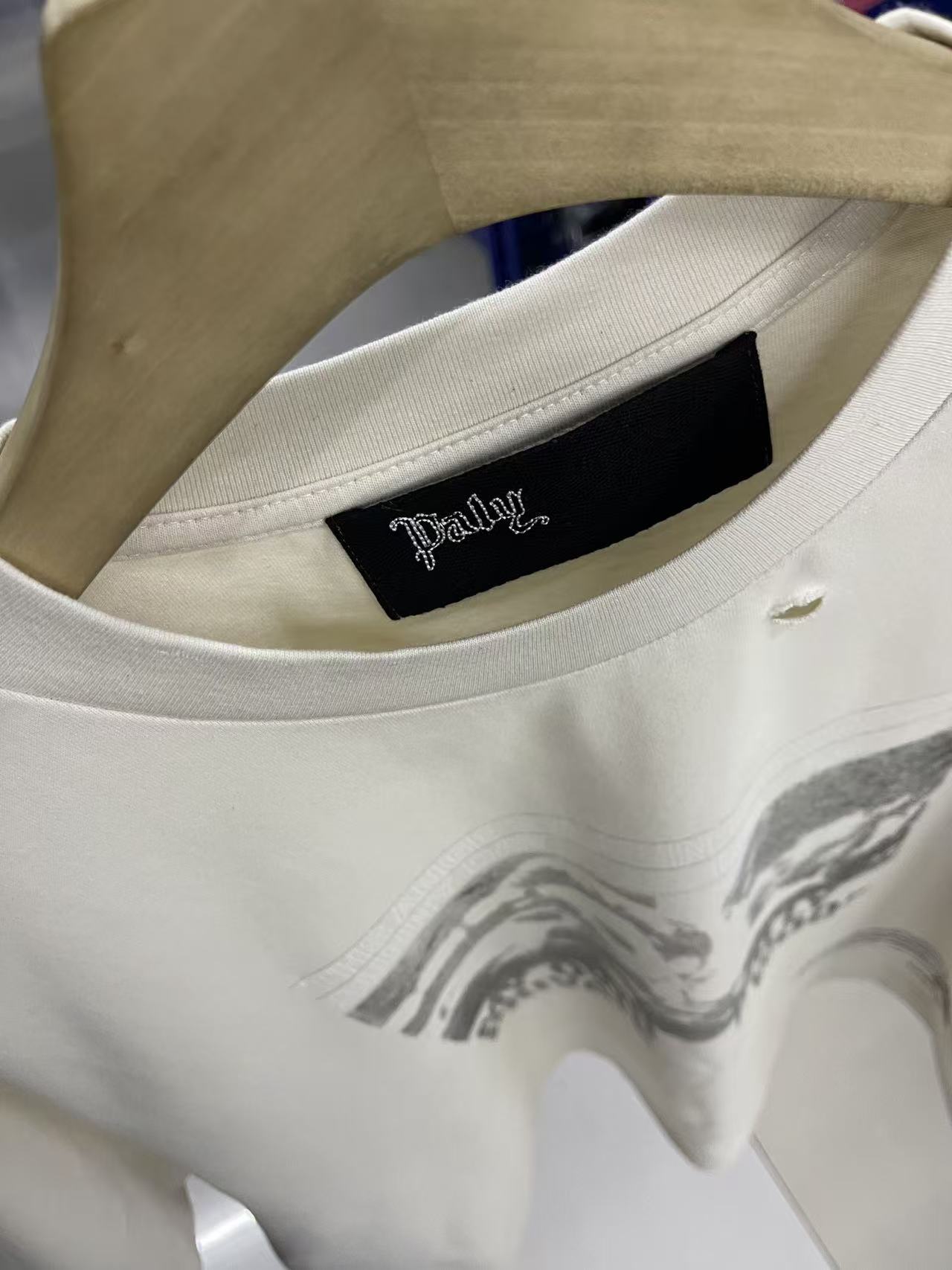 Paly Hollywood Distressed Hem Graphic T-Shirt