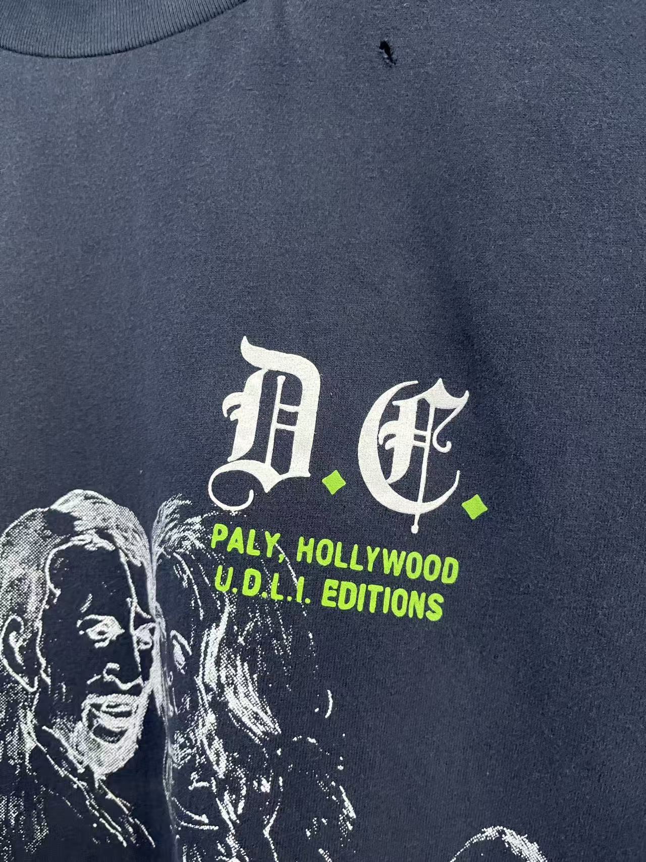 Paly Hollywood Distressed Washed Graphic T-Shirt