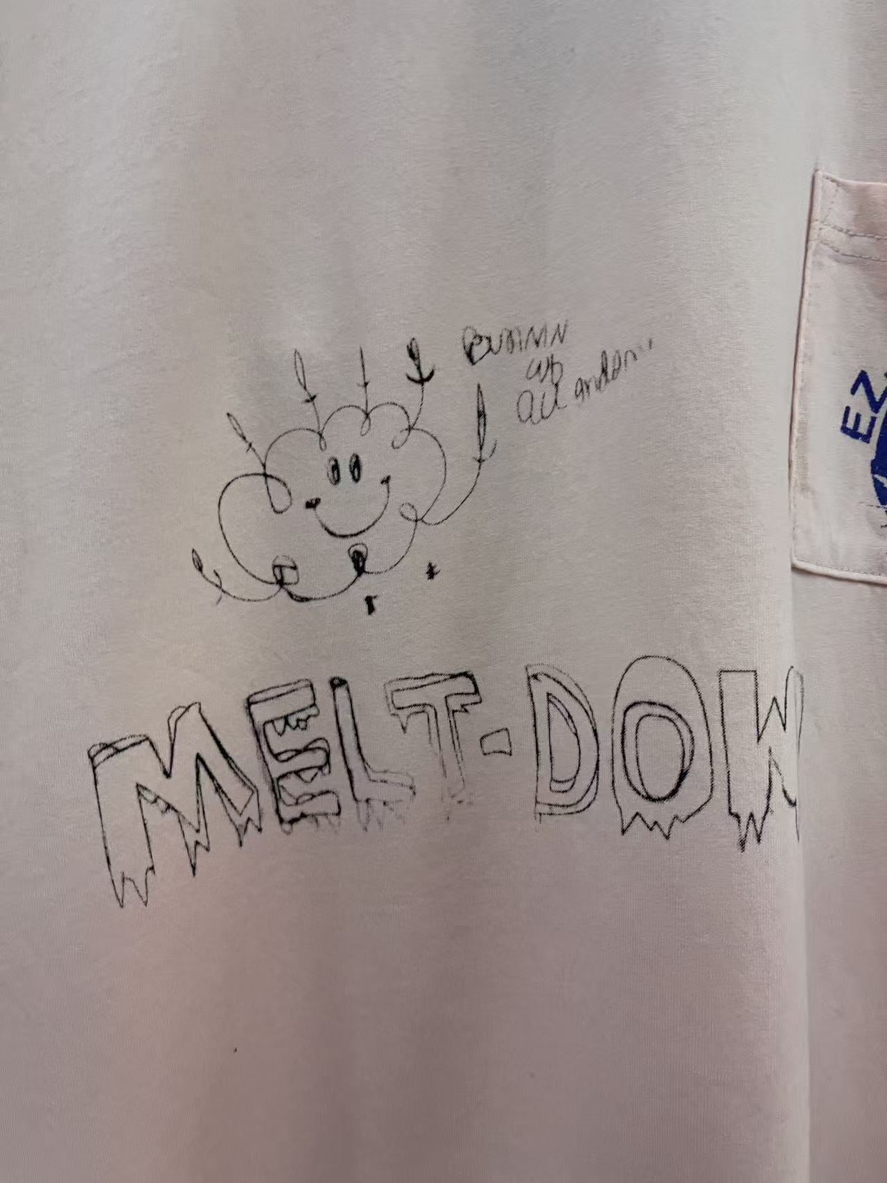 Paly Hollywood Distressed Washed Graphic T-Shirt