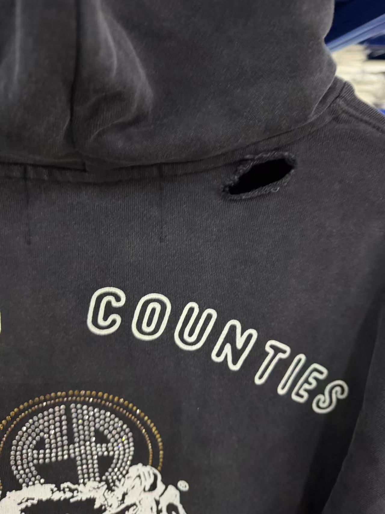 Paly Hollywood Distressed Washed Graphic Hoodie